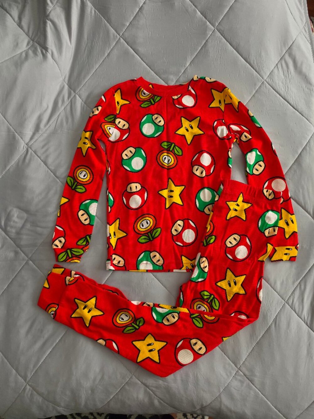 New Kids Mario Pajamas Snug Fit 2 piece Set